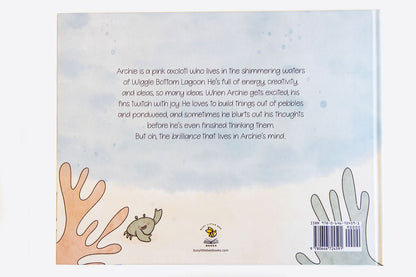 Archie the Amazing Axolotl, back cover