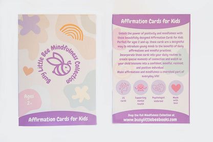 Affirmation Cards for Kids, front and back